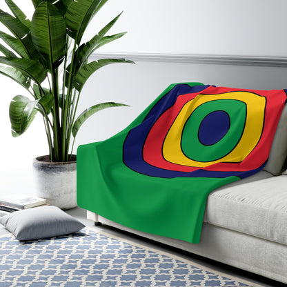 Mauritius Retro Target Blanket Throw