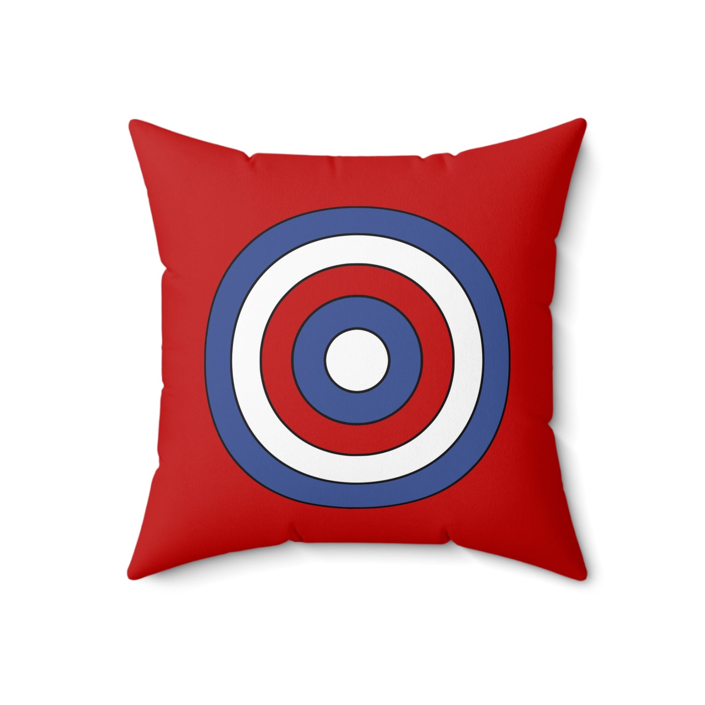 Democratic Peoples Republic Of Korea Retro Target Cushion Pillow