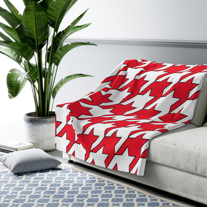 Monaco Retro Houndstooth Blanket Throw
