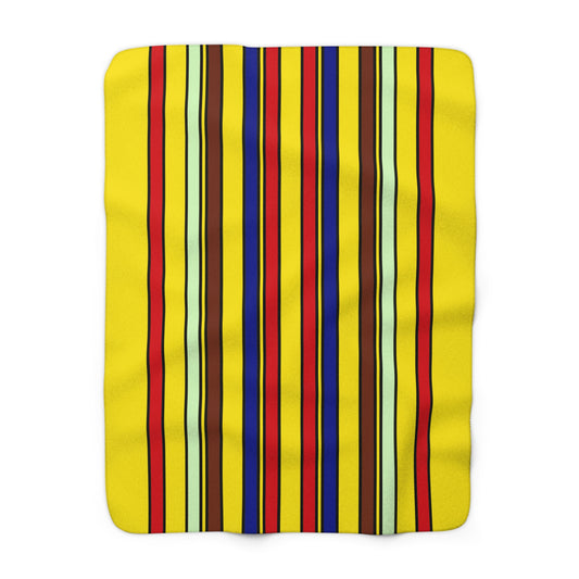 Ecuador Retro Stripes Blanket Throw