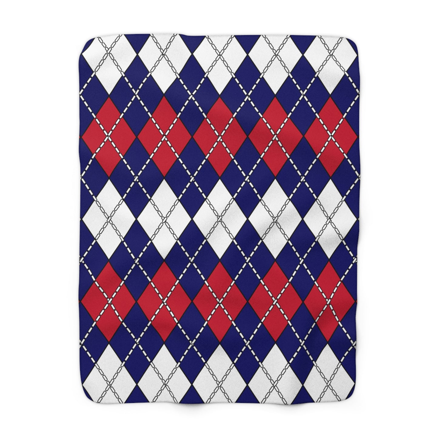 Cook Islands Retro Argyle Blanket Throw