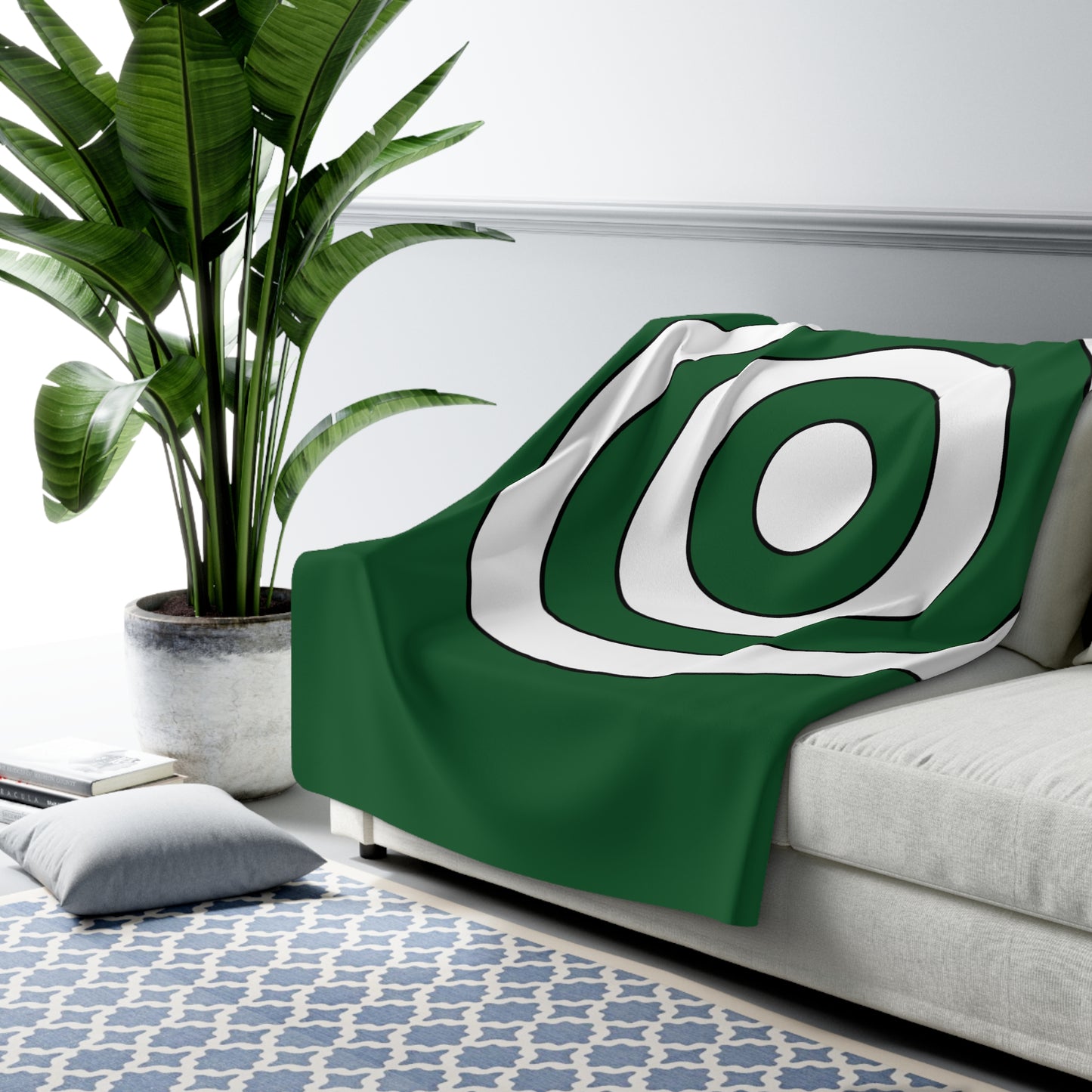 Saudi Arabia Retro Target Blanket Throw