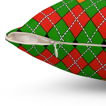 Zambia Retro Argyle Cushion Pillow