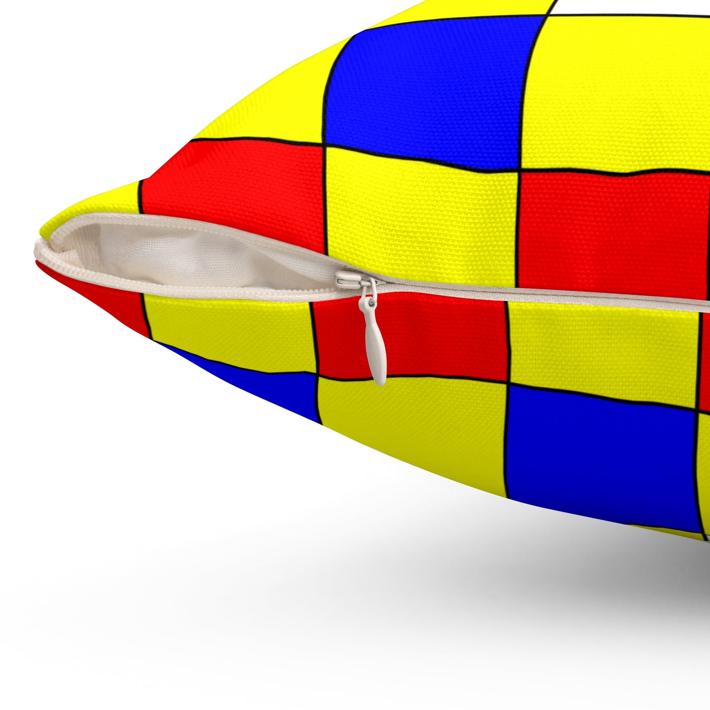 Central African Republic Retro Check Cushion Pillow