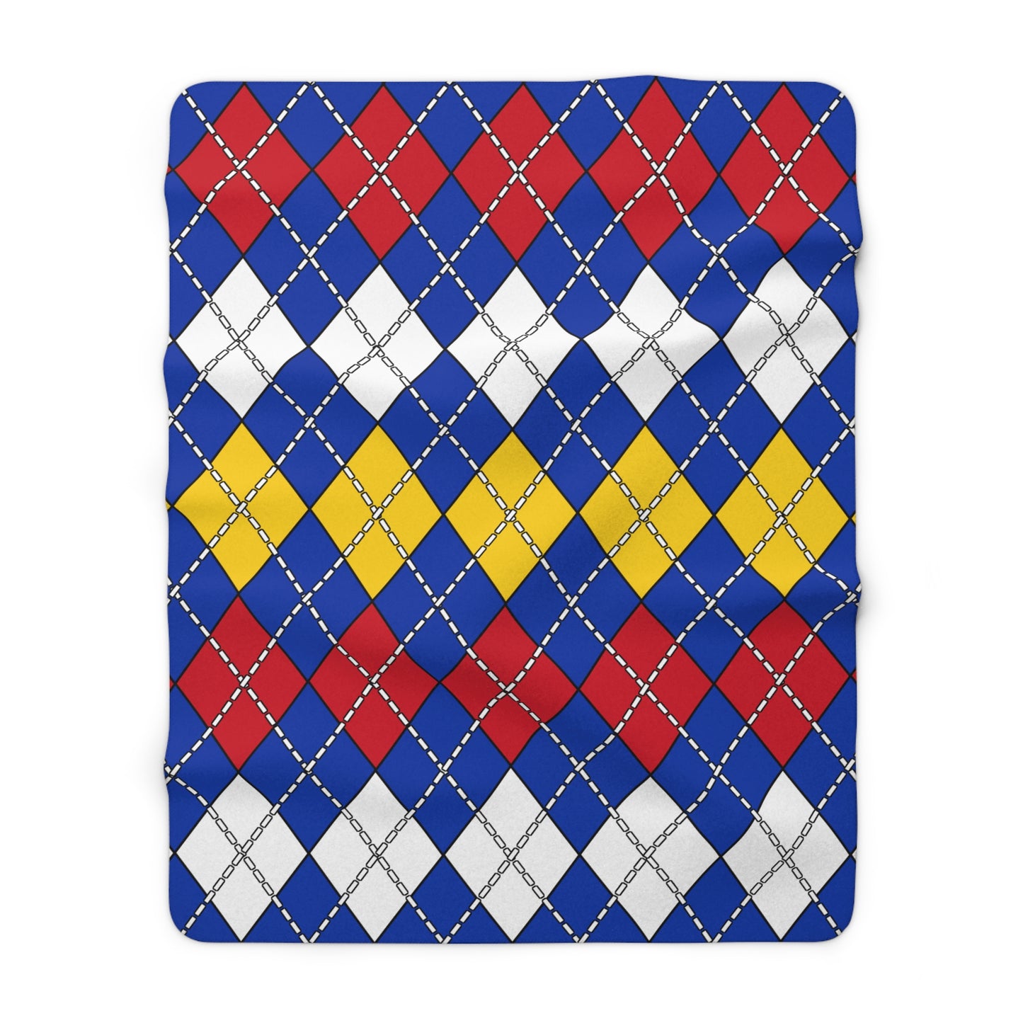 Philippines Retro Argyle Blanket Throw