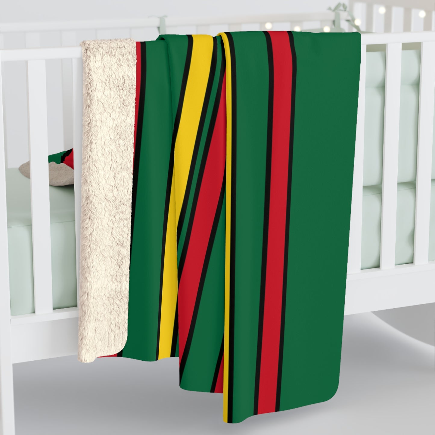 Ghana Retro Stripes Blanket Throw