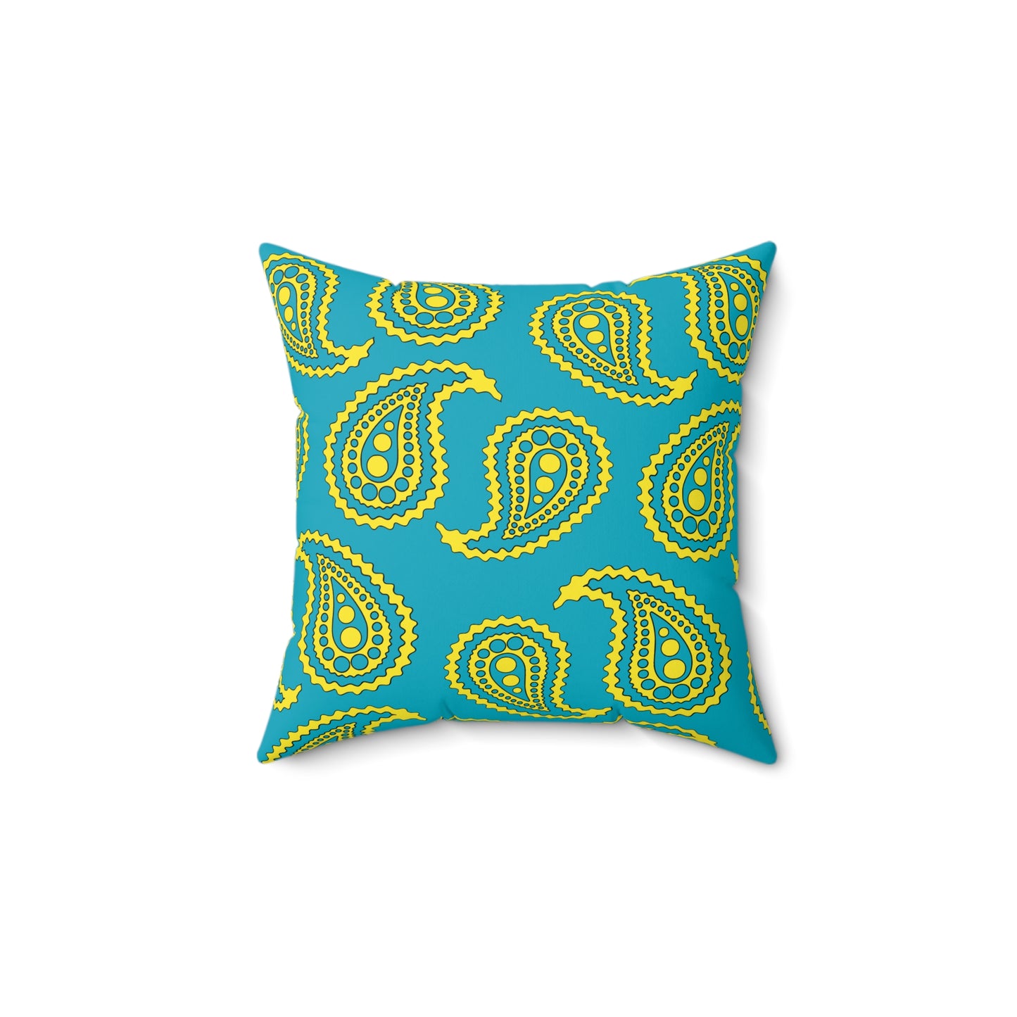Kazakhstan Retro Paisley Cushion Pillow