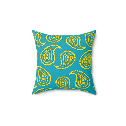 Kazakhstan Retro Paisley Cushion Pillow