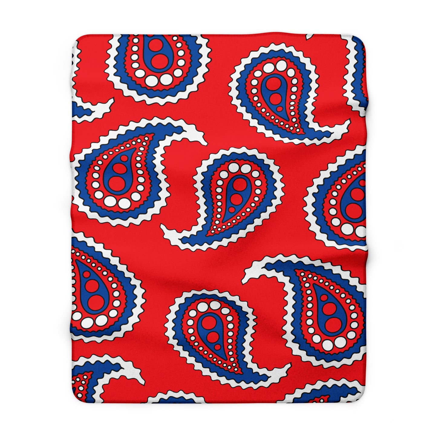 Slovakia Retro Paisley Blanket Throw