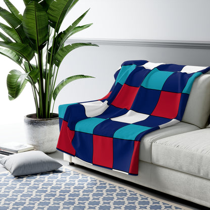 Montserrat Retro Check Blanket Throw