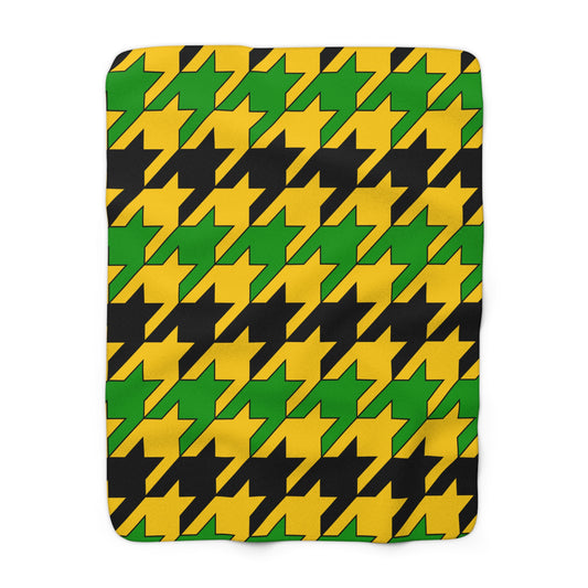 Jamaica Retro Houndstooth Blanket Throw