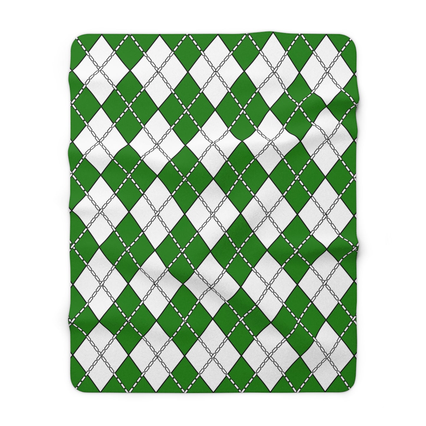Norfolk Island Retro Argyle Blanket Throw