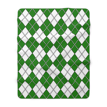 Norfolk Island Retro Argyle Blanket Throw