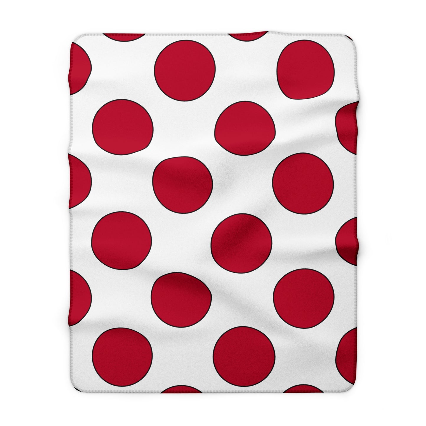 Japan Retro Polka Dots Blanket Throw