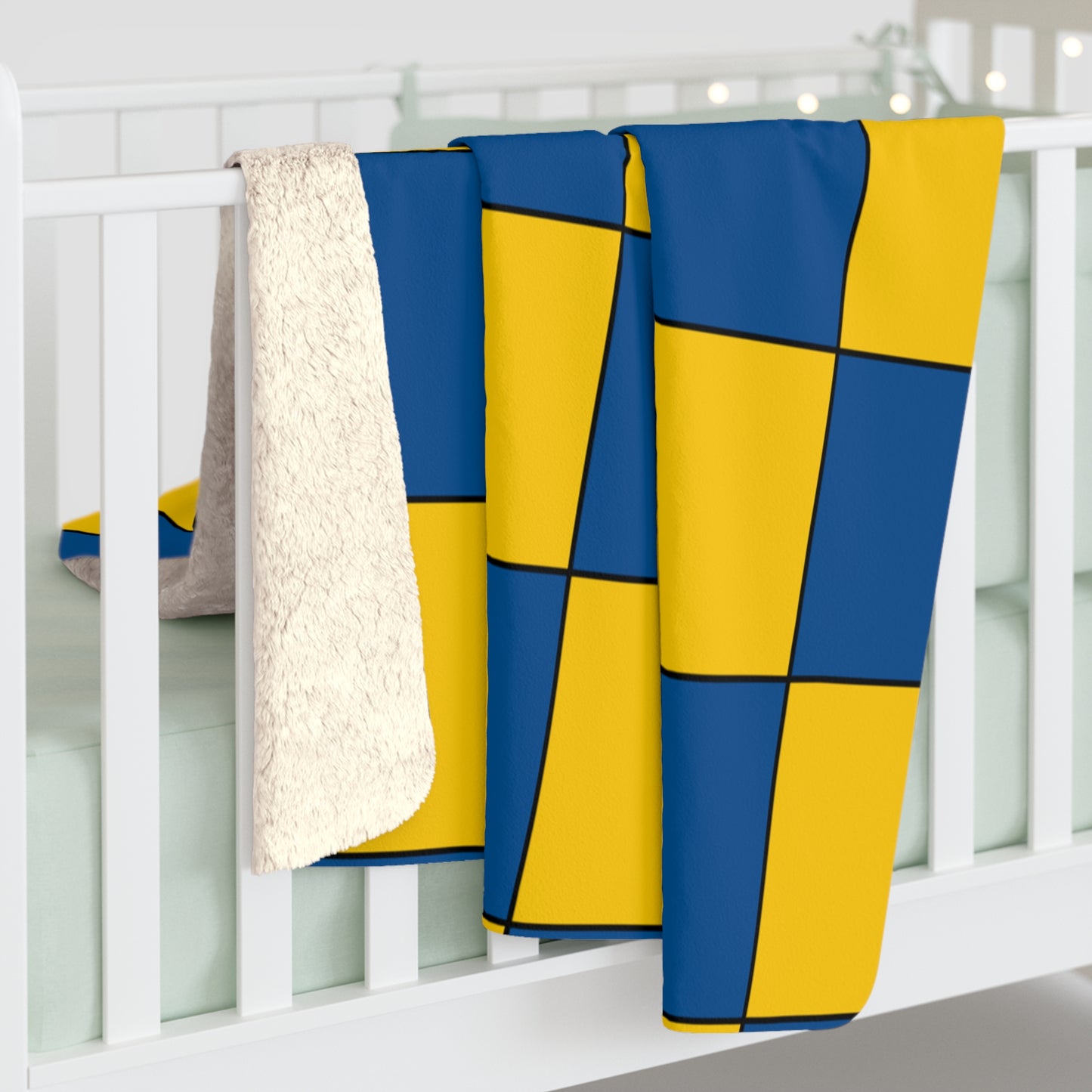 Sweden Retro Check Blanket Throw