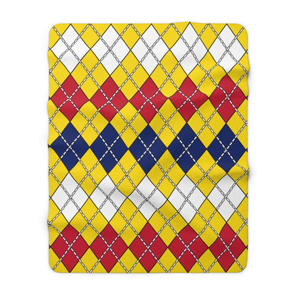 Niue Retro Argyle Blanket Throw