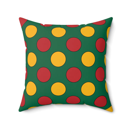 Lithuania Retro Polka Dots Cushion Pillow