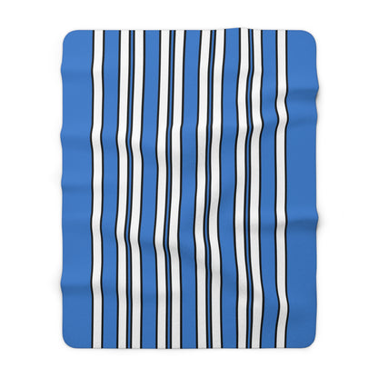 Antarctica Retro Stripes Blanket Throw