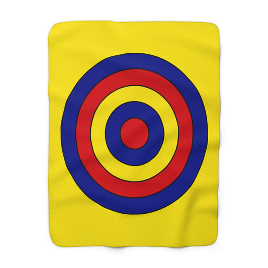 Colombia Retro Target Blanket Throw
