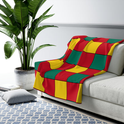 Grenada Retro Check Blanket Throw