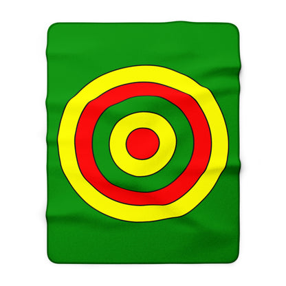 Guinea Retro Target Blanket Throw