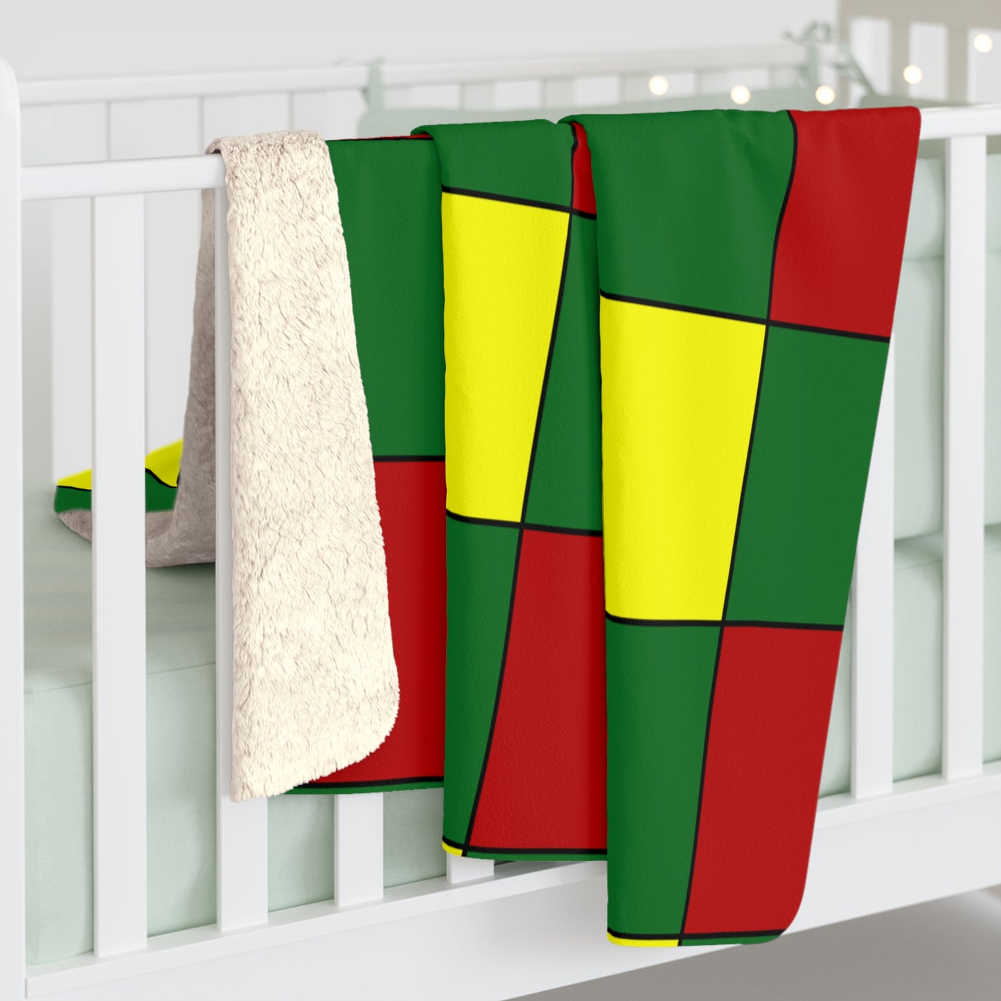 Senegal Retro Check Blanket Throw