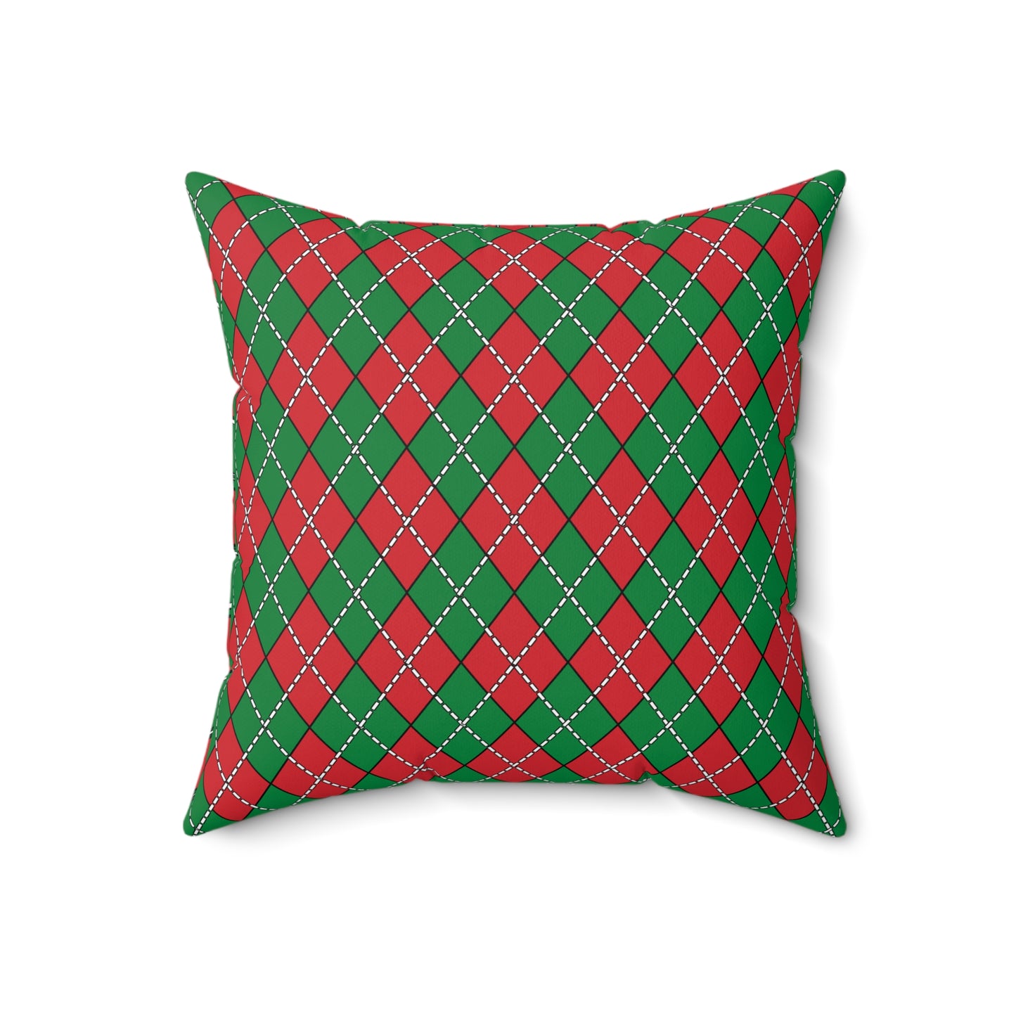 Turkmenistan Retro Argyle Cushion Pillow