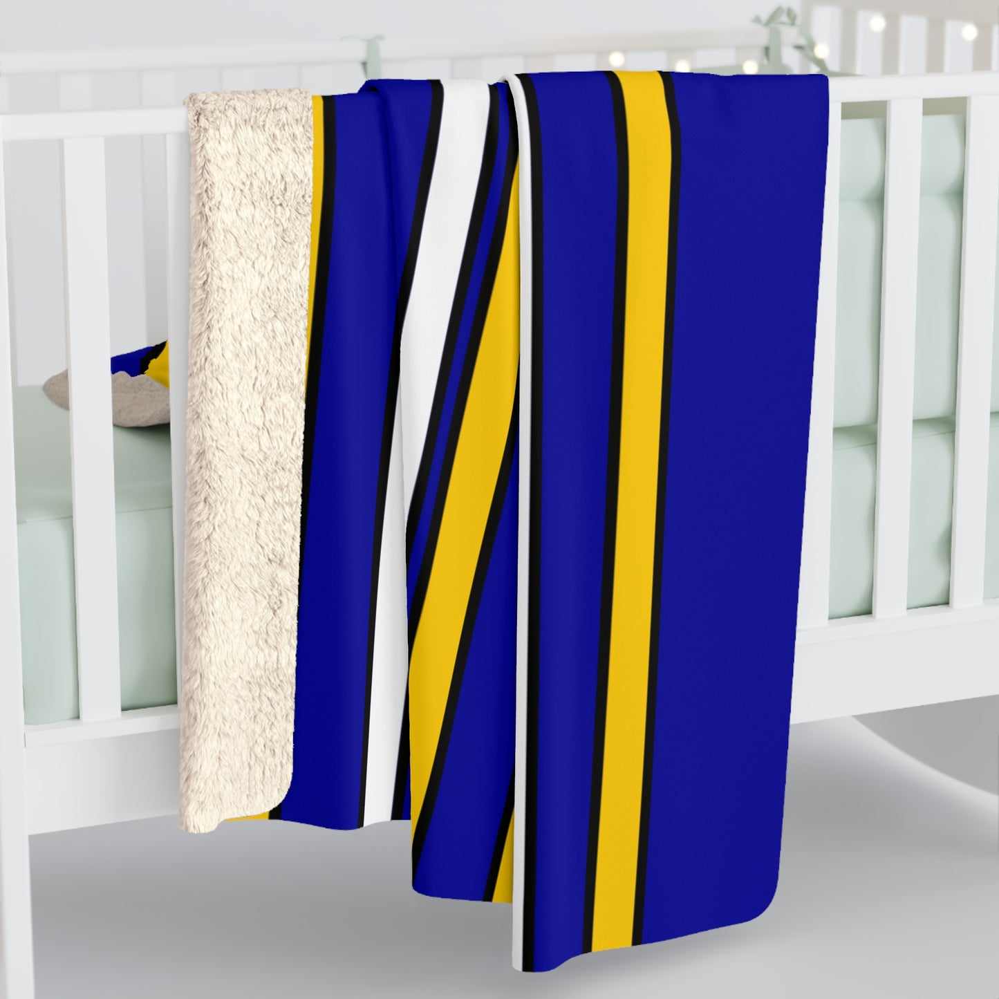 Bosnia And Herzegovina Retro Stripes Blanket Throw