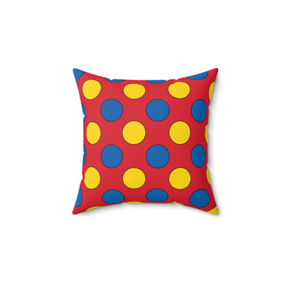 Mongolia Retro Polka Dots Cushion Pillow