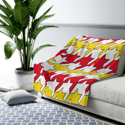 Guernsey Retro Houndstooth Blanket Throw