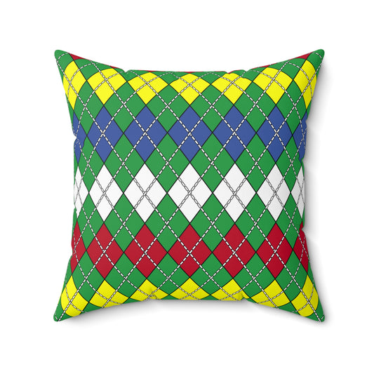 Comoros Retro Argyle Cushion Pillow