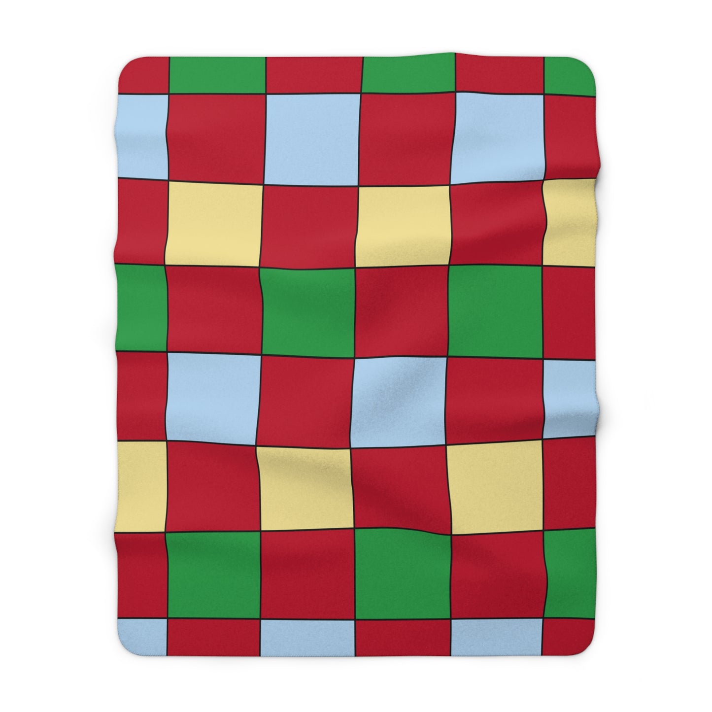Eritrea Retro Check Blanket Throw