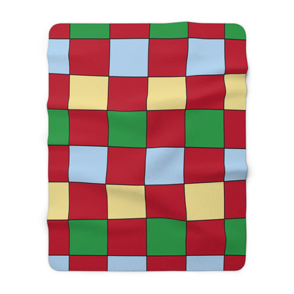 Eritrea Retro Check Blanket Throw