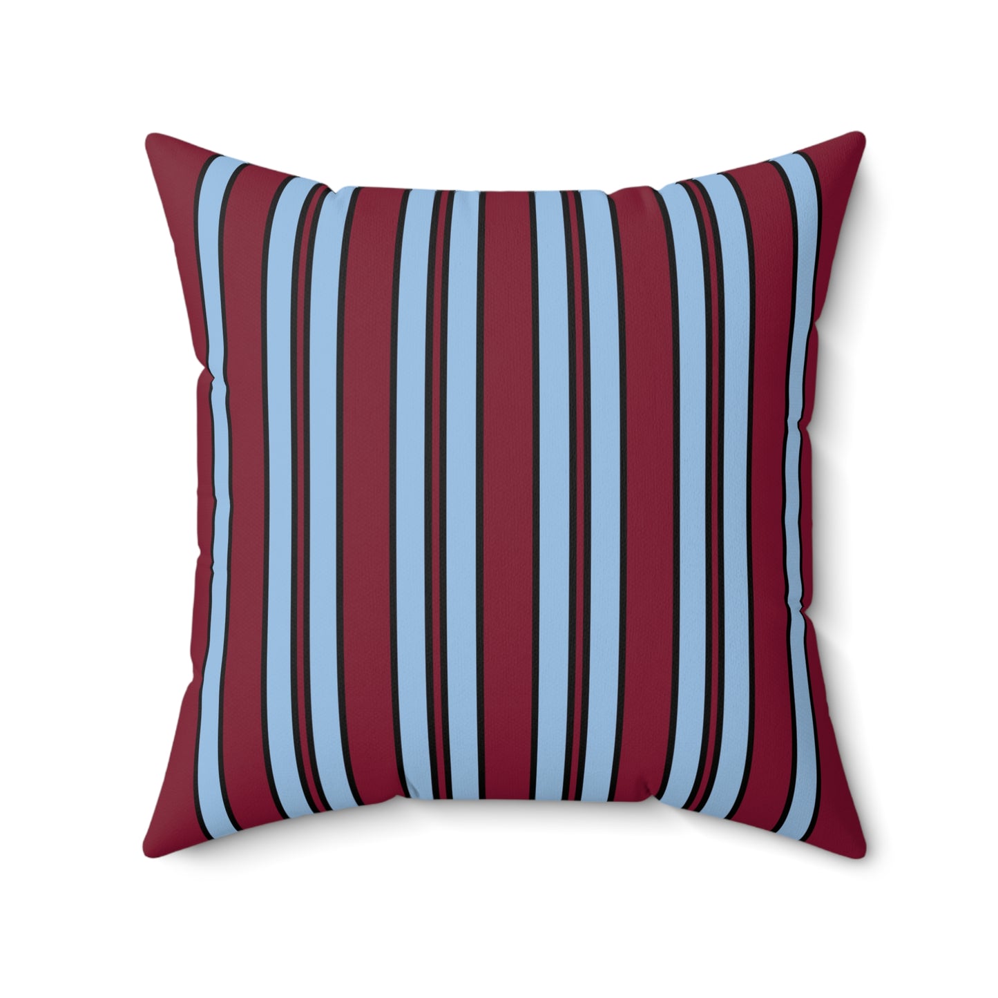 Claret, Blue Retro Stripe Cushion Pillow