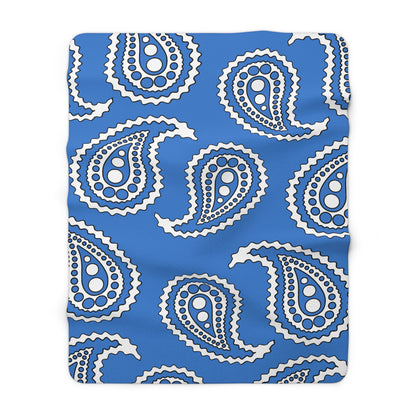 Antarctica Retro Paisley Blanket Throw