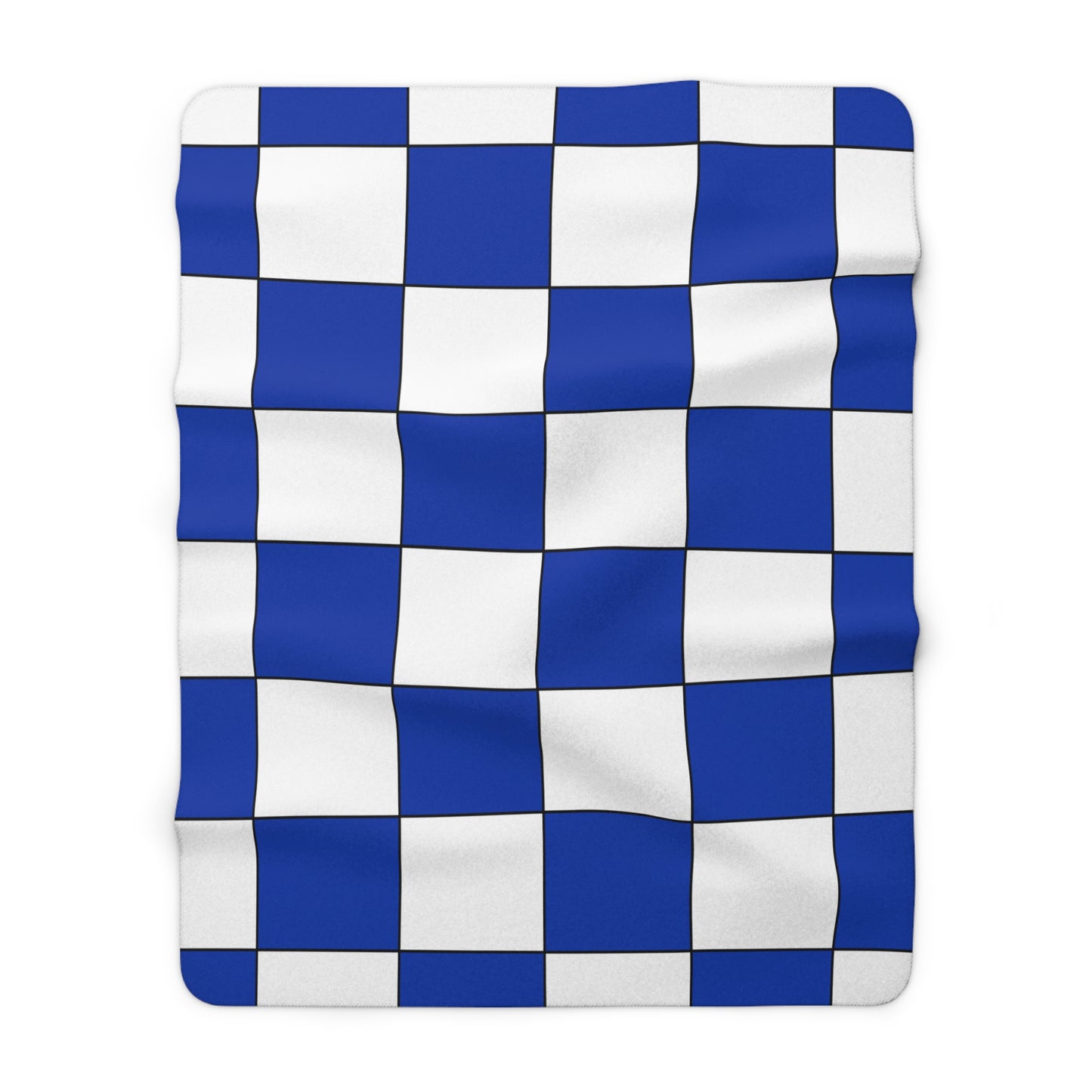 Uruguay Retro Check Blanket Throw