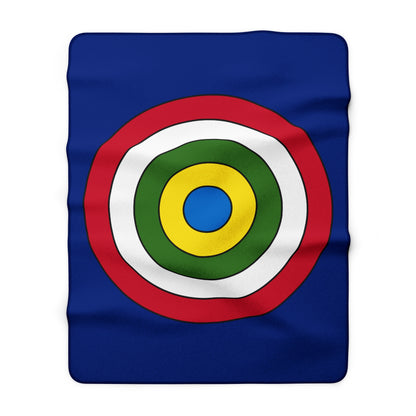 Pitcairn Retro Target Blanket Throw