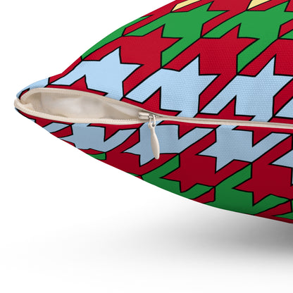 Eritrea Retro Houndstooth Cushion Pillow
