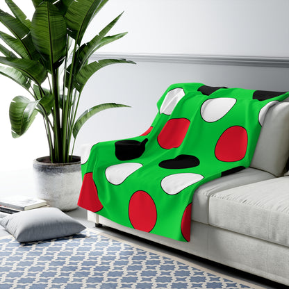 Kuwait Retro Polka Dots Blanket Throw