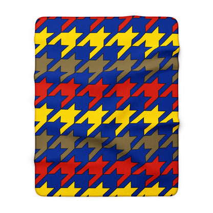 Moldova Retro Houndstooth Blanket Throw