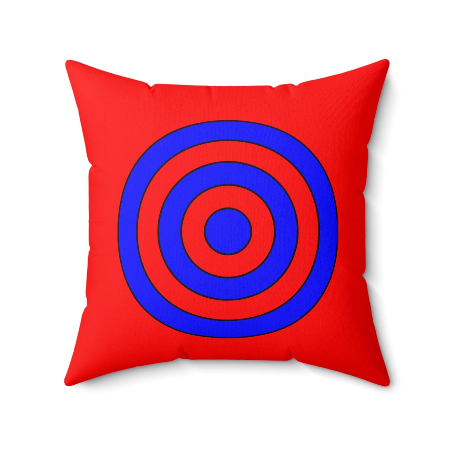 Red, Blue Retro Target Cushion Pillow