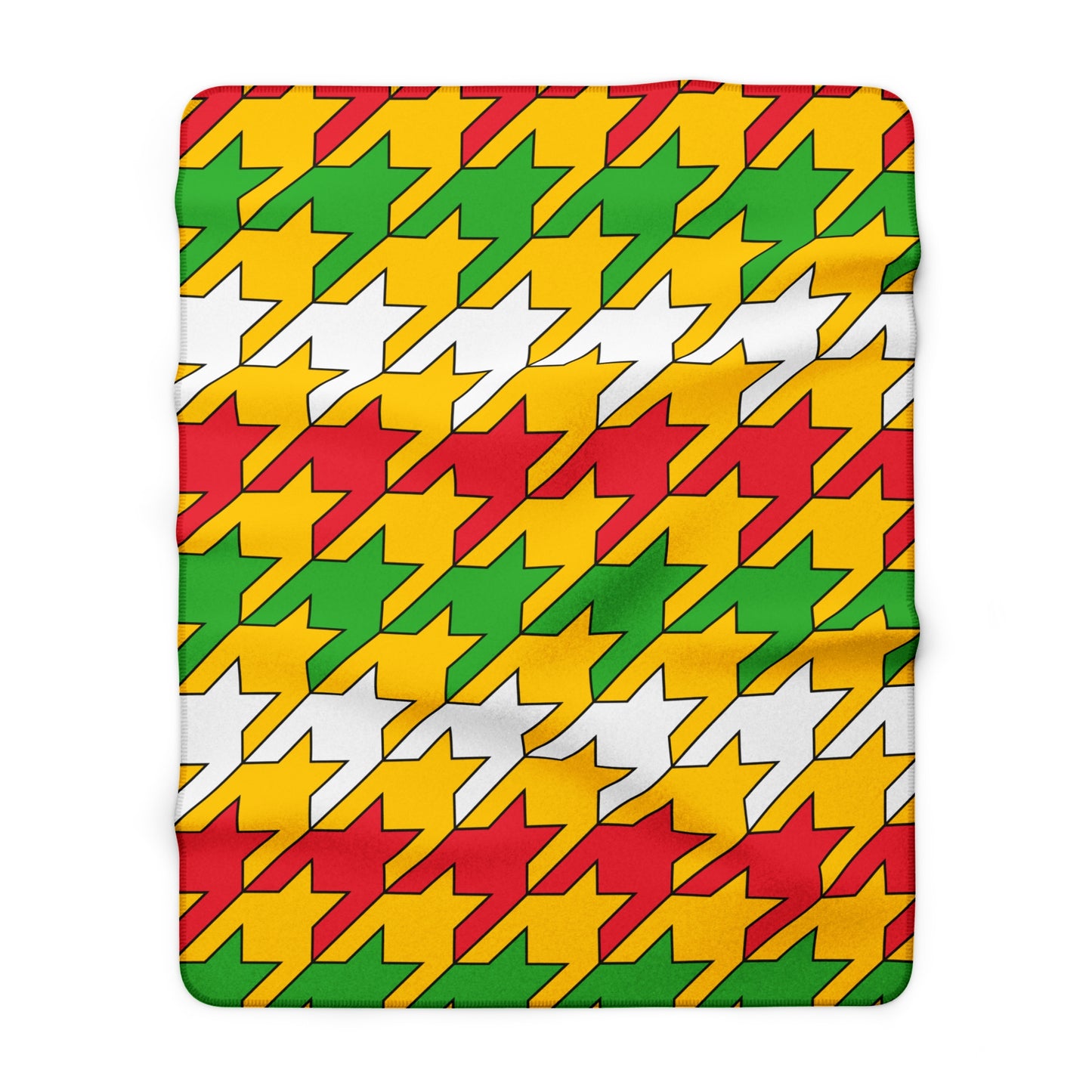 Myanmar Retro Houndstooth Blanket Throw