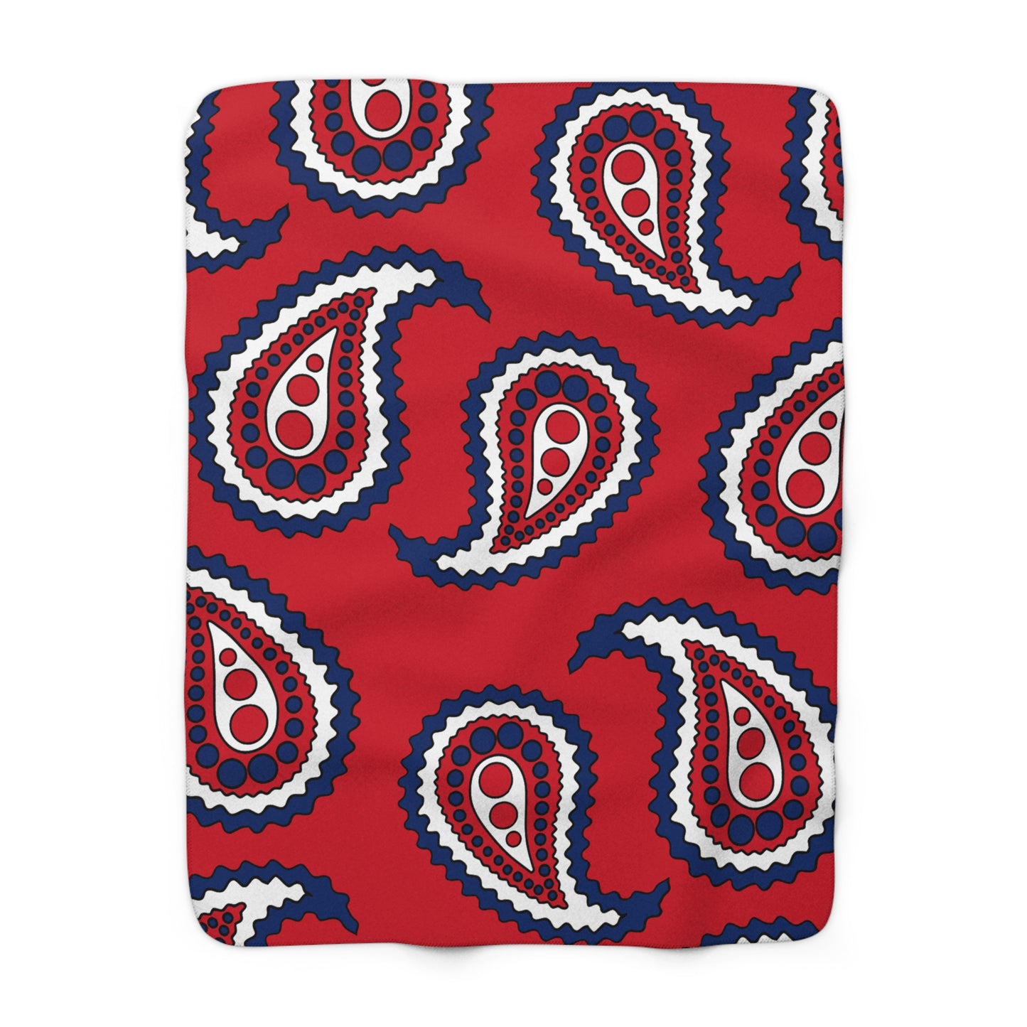 Lao Peoples Democratic Republic Retro Paisley Blanket Throw