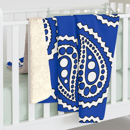 El Salvador Retro Paisley Blanket Throw