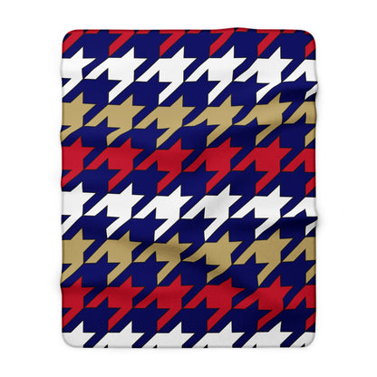 Saint Helena Retro Houndstooth Blanket Throw