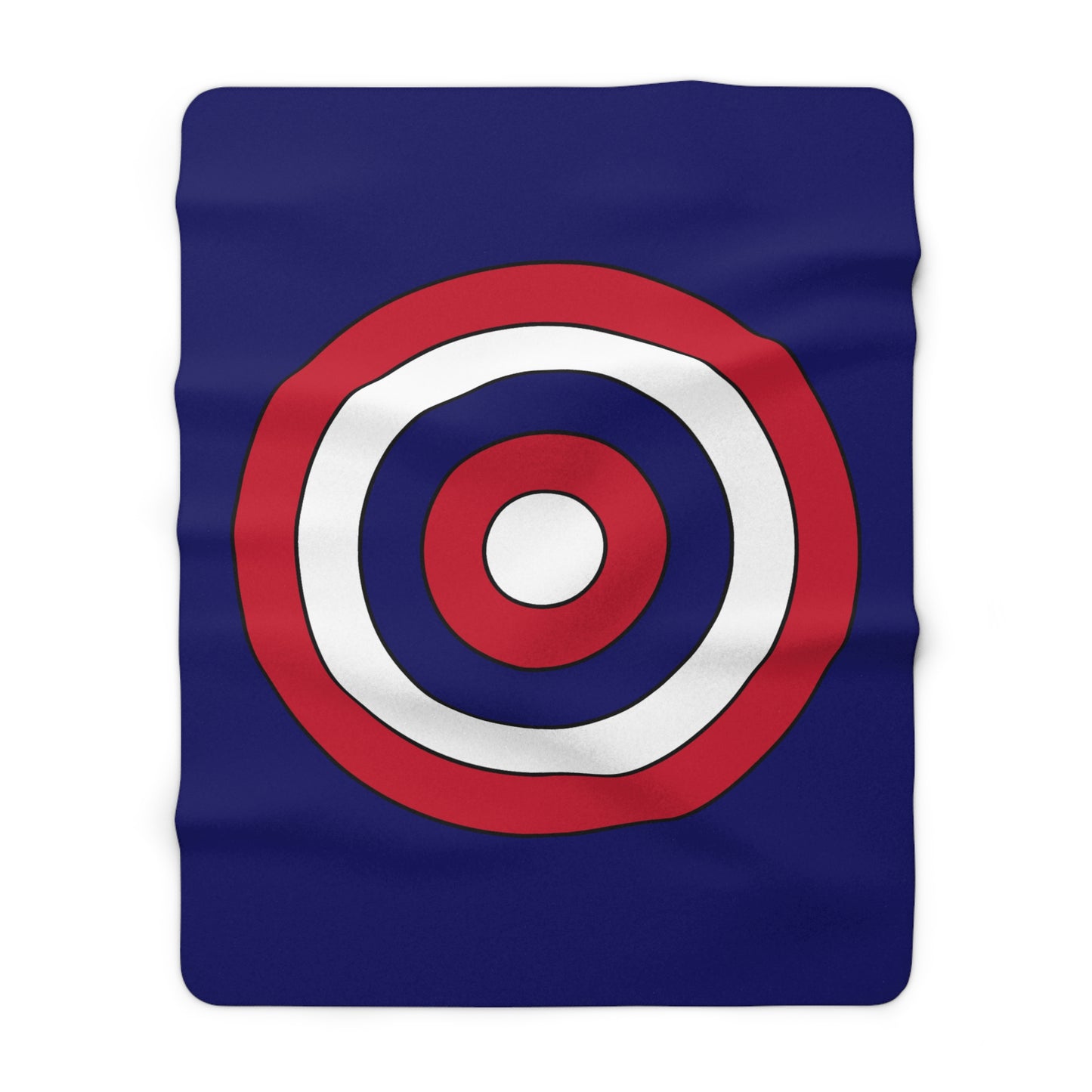 South Georgia And The South Sandwich Islands Retro Target Blanket Throw