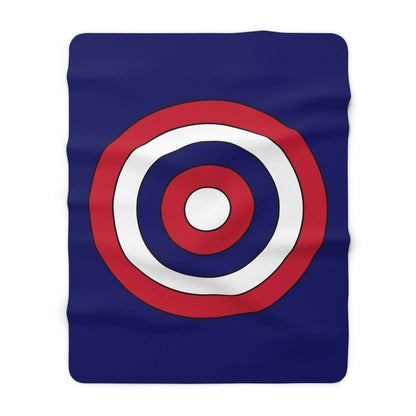 South Georgia And The South Sandwich Islands Retro Target Blanket Throw