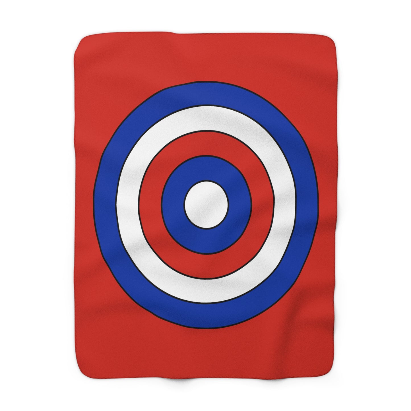 Paraguay Retro Target Blanket Throw