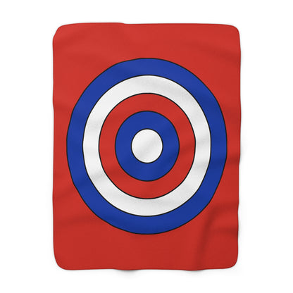 Paraguay Retro Target Blanket Throw
