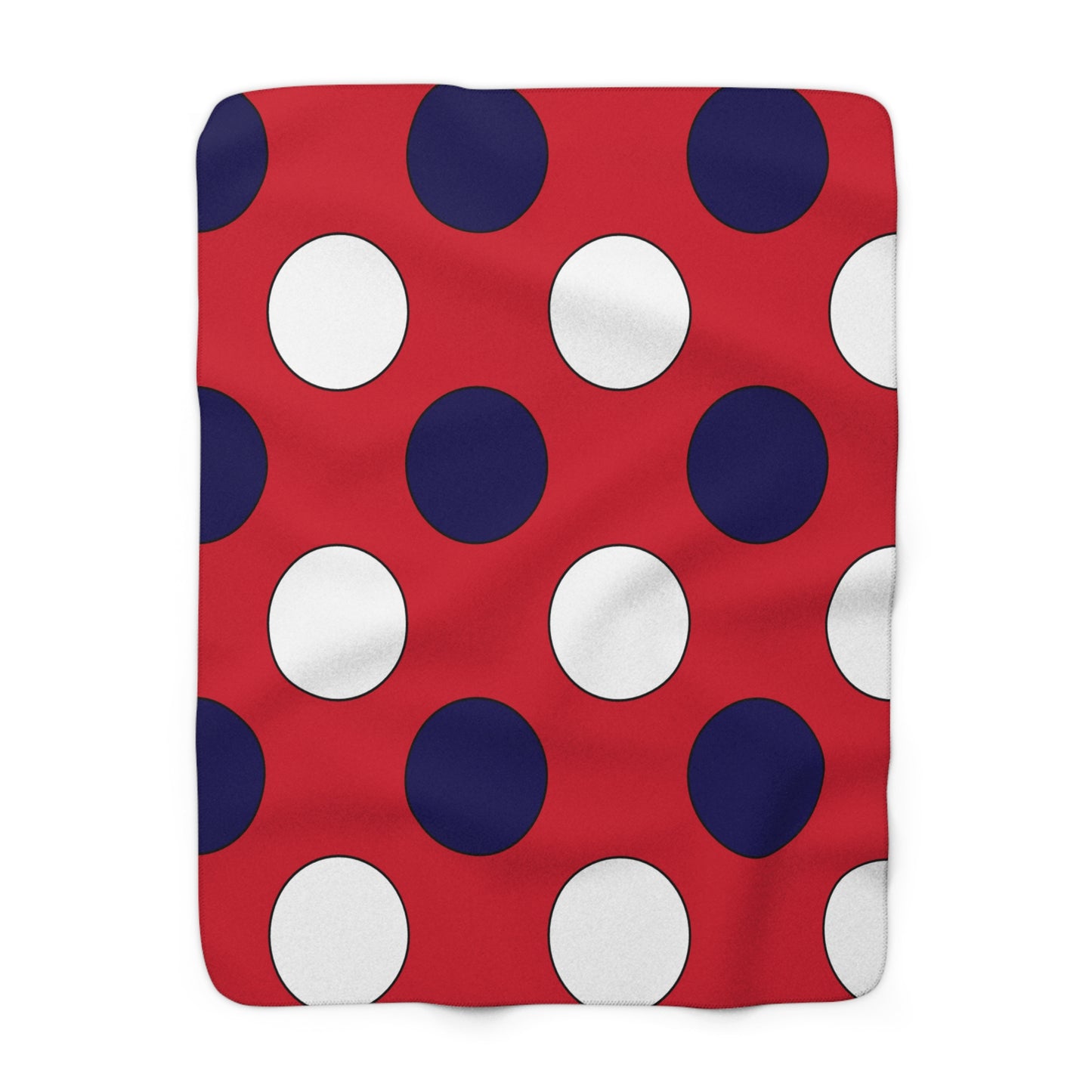 Bermuda Retro Polka Dots Blanket Throw